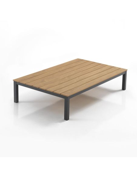 Salotto da giardino angolare con tavolino Jamal Grey