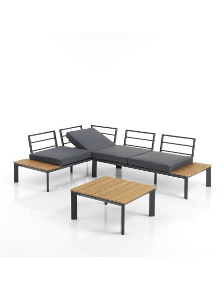 Salotto da giardino angolare moderno Camarillo