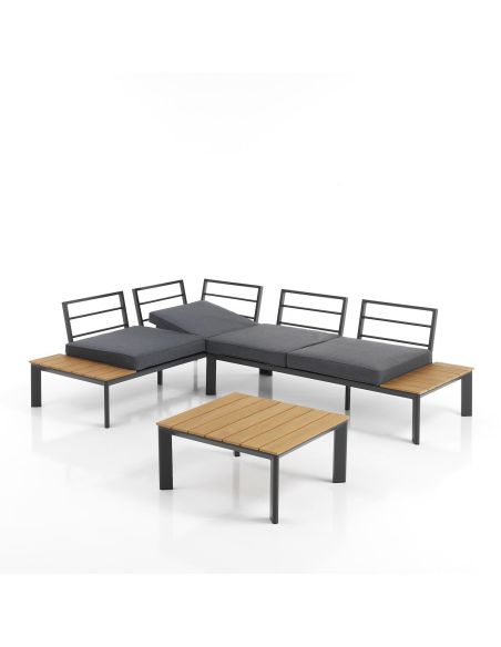 Salotto da giardino angolare moderno Camarillo