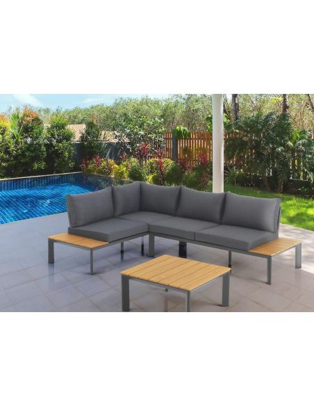 Salotto da giardino angolare moderno Camarillo