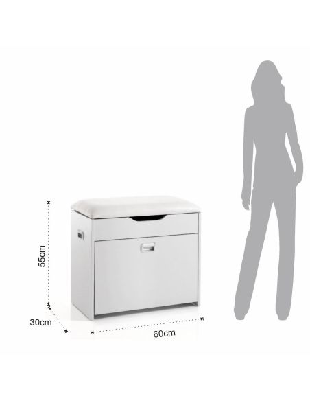 Panca scarpiera salvaspazio per ingresso Genial B Panca scarpiera salvaspazio per ingresso Genial B