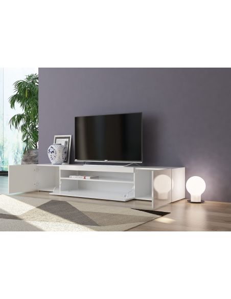 Mobile porta TV in legno L200 cm Bandol White Mobile porta TV in legno L200 cm Bandol White
