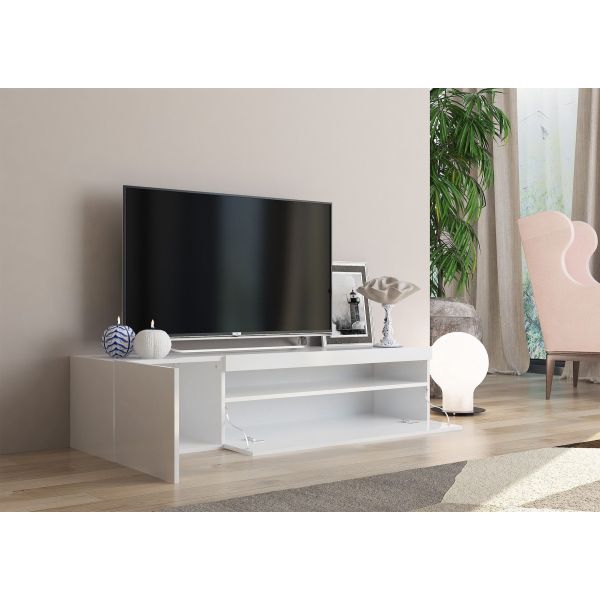 Base porta TV in legno 150 cm Bandol White