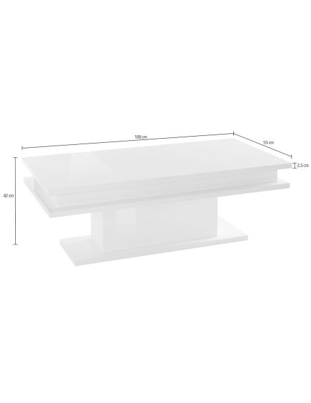 Tavolino da salotto con illuminazione Grem LED Tavolino da salotto con illuminazione Grem LED