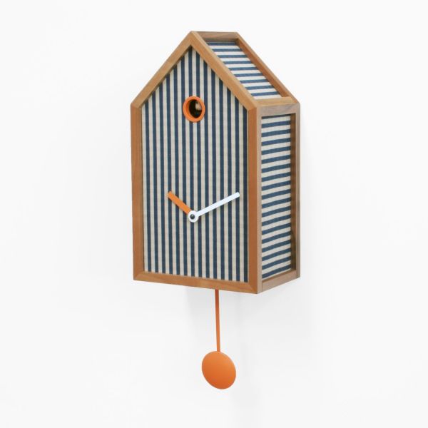 Orologio da parete a cucù con pendolo in legno Mr. Orange