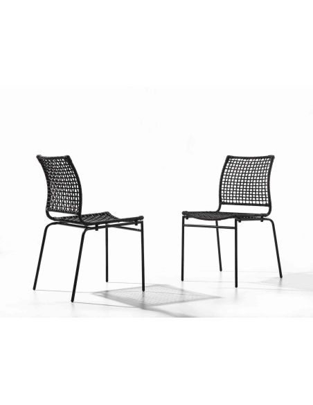 Sedie impilabili in corda di juta intrecciata Apollonia Sedie impilabili in corda di juta intrecciata Apollonia