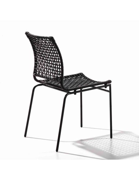 Sedie impilabili in corda di juta intrecciata Apollonia Sedie impilabili in corda di juta intrecciata Apollonia