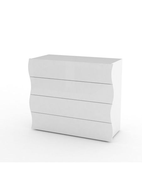 Credenza moderna con 4 cassetti Surf D