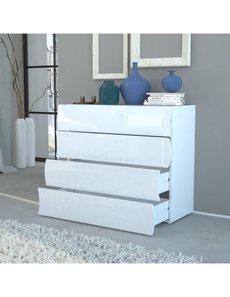 Credenza moderna con 4 cassetti Surf D