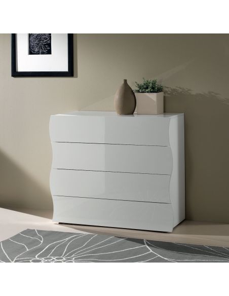 Credenza moderna con 4 cassetti Surf D