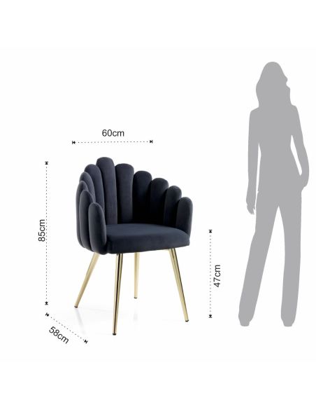 Sedia poltrona per camera da letto o soggiorno Sigrid