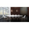 Set 4 sedie design moderno Kirby Evo Wood White