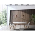 Set 4 sedie design moderno Kirby Evo Wood White