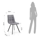 4 sedie imbottite design moderno Nayara New