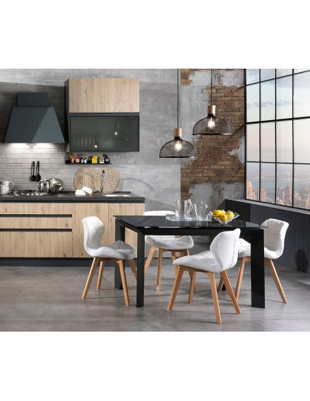 Coppia sedie imbottite per sala da pranzo Eleanor White