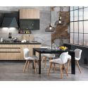 Coppia sedie imbottite per sala da pranzo Eleanor White