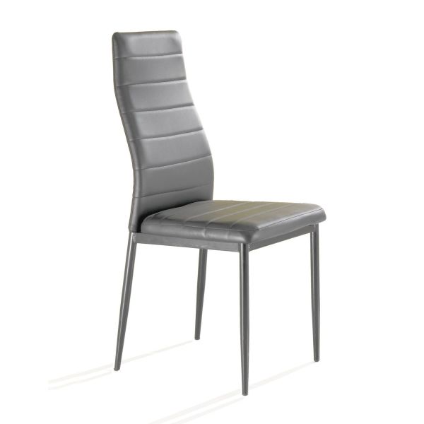 Set 4 sedie moderne da cucina soggiorno Circuit Grey