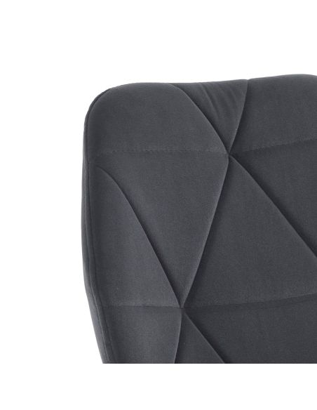 Set 4 sedie imbottite da cucina Eleanor New Grey