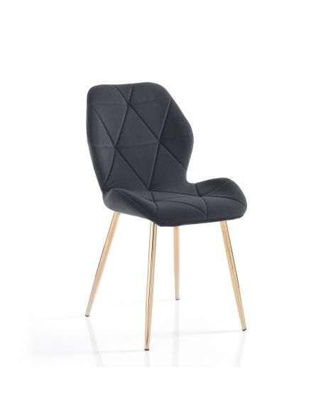 Set 4 sedie imbottite da cucina Eleanor New Grey