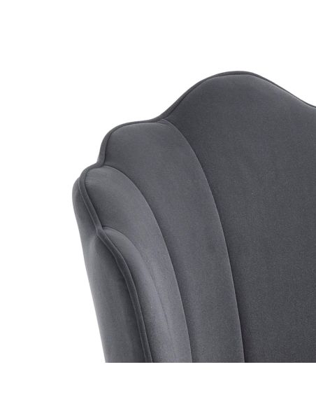 Set 4 sedie imbottite moderne Santiago Grey