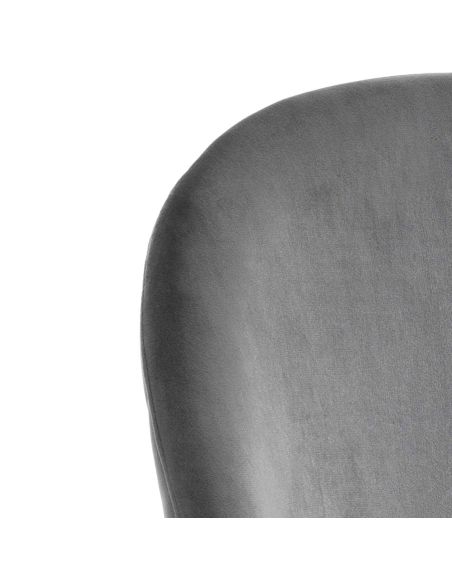 Set 4 sedie imbottite per cucina o sala pranzo While Grey