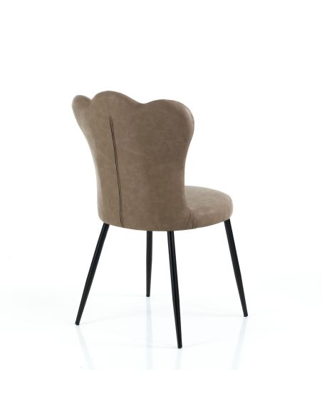 Set 4 sedie imbottite per sala da pranzo Tarja Sand