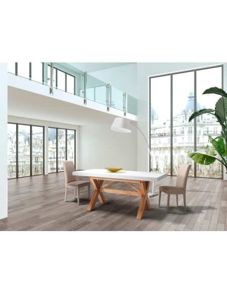 Coppia sedie da cucina imbottite Vona Taupe