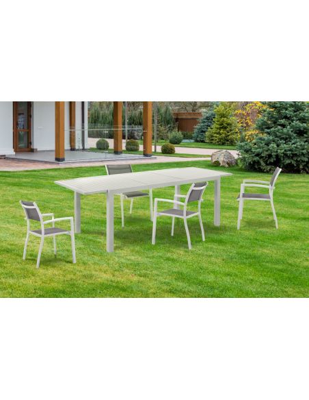 Coppia sedie da giardino con braccioli Xena