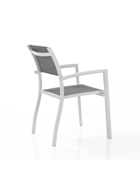 Coppia sedie da giardino con braccioli Xena