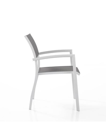 Coppia sedie da giardino con braccioli Xena