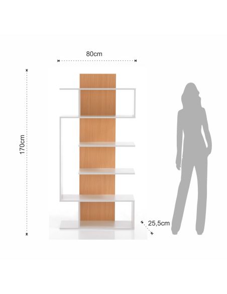 Libreria verticale a colonna design moderno Beryl