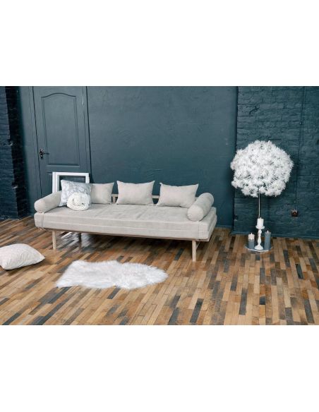 Divano letto in legno naturale Mikkeli