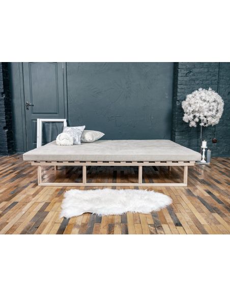 Divano letto in legno naturale Mikkeli