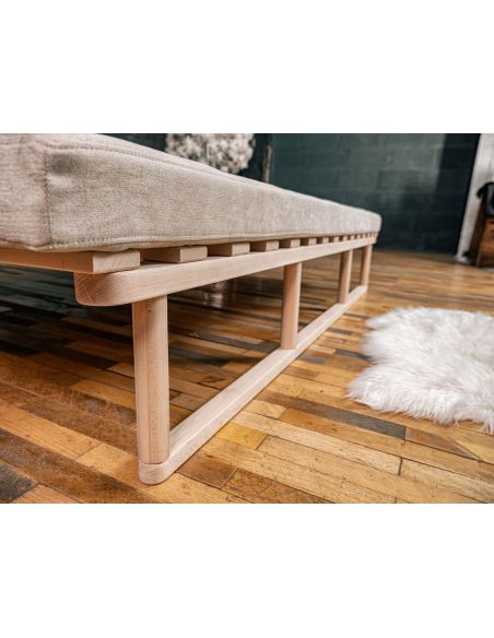 Divano letto in legno naturale Mikkeli