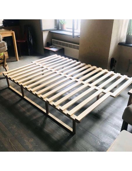 Divano letto in legno naturale Mikkeli