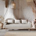 Divano letto in legno naturale Mikkeli