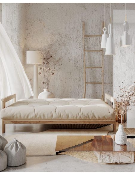 Divano letto in legno massello di faggio Kolari