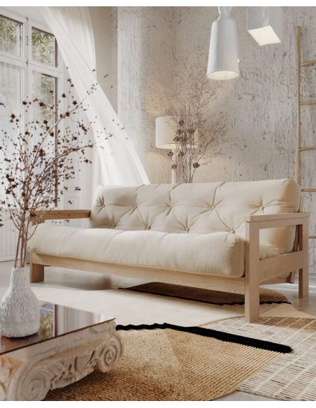 Divano letto in legno massello di faggio Kolari