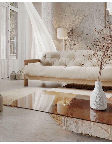 Divano letto in legno massello di faggio Kolari