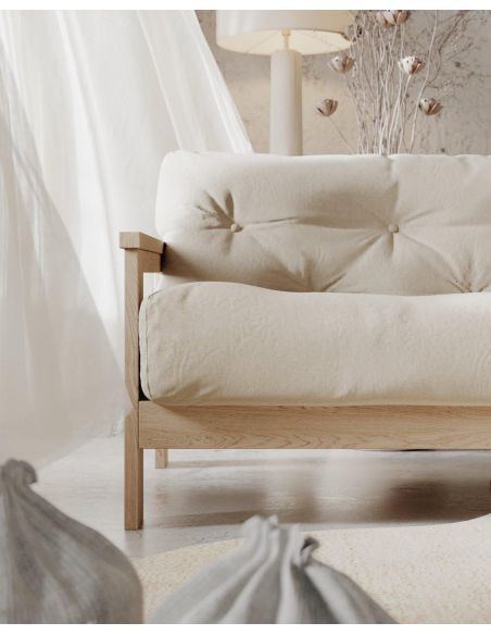 Divano letto in legno massello di faggio Kolari