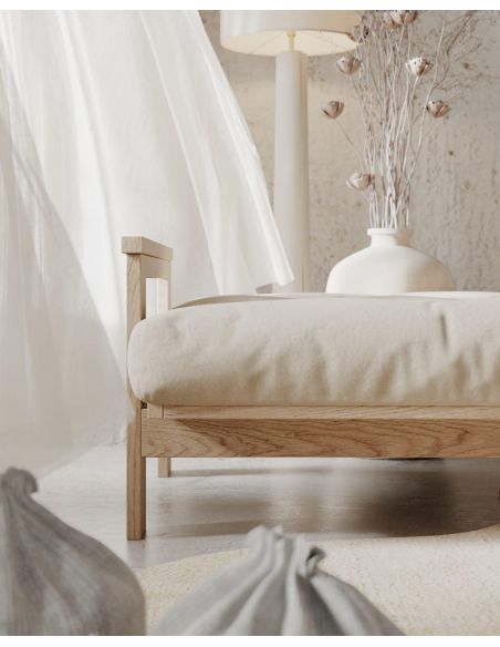 Divano letto in legno massello di faggio Kolari