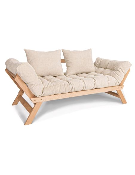 Divano letto singolo in legno massello Alborg Divano letto singolo in legno massello Alborg