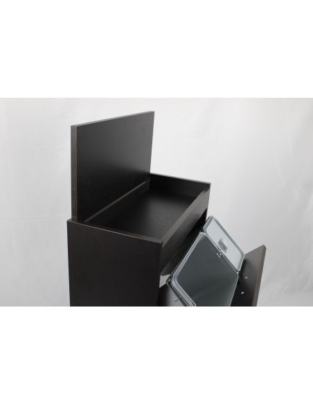 Mobile raccolta differenziata Gea in legno 4 secchi pattumiera
