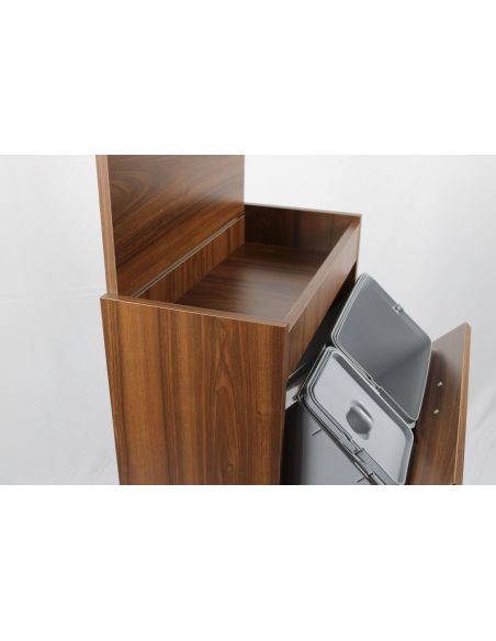 Mobile raccolta differenziata Gea in legno 4 secchi pattumiera Mobile raccolta differenziata Gea in legno 4 secchi pattumiera