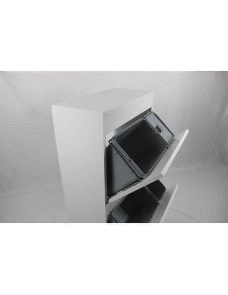 Mobile raccolta differenziata Gea in legno 4 secchi pattumiera Mobile raccolta differenziata Gea in legno 4 secchi pattumiera