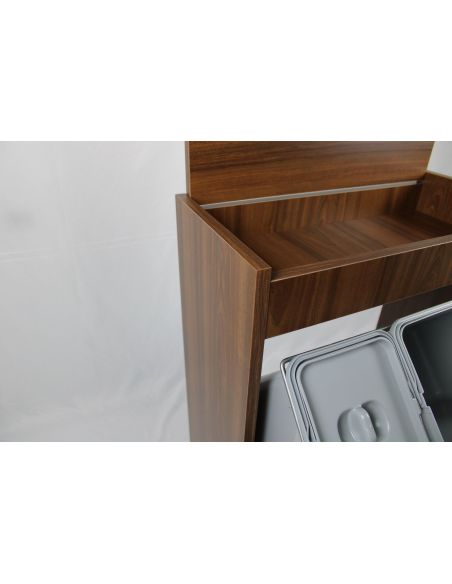 Mobile raccolta differenziata Gea in legno 4 secchi pattumiera Mobile raccolta differenziata Gea in legno 4 secchi pattumiera