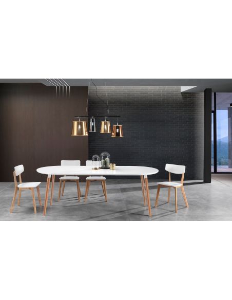 Tavolo rotondo allungabile moderno Angoon