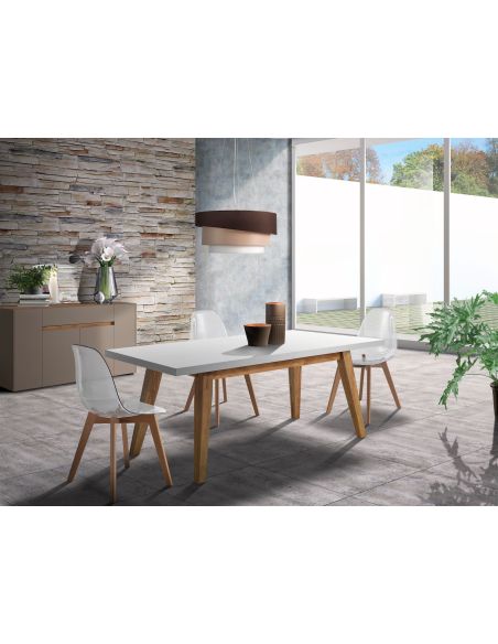 Tavolo allungabile in legno design moderno Julian 180 Tavolo allungabile in legno design moderno Julian 180