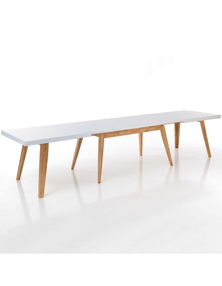 Tavolo allungabile in legno design moderno Julian 180 Tavolo allungabile in legno design moderno Julian 180