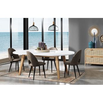 Tavolo ovale allungabile moderno Julian 2